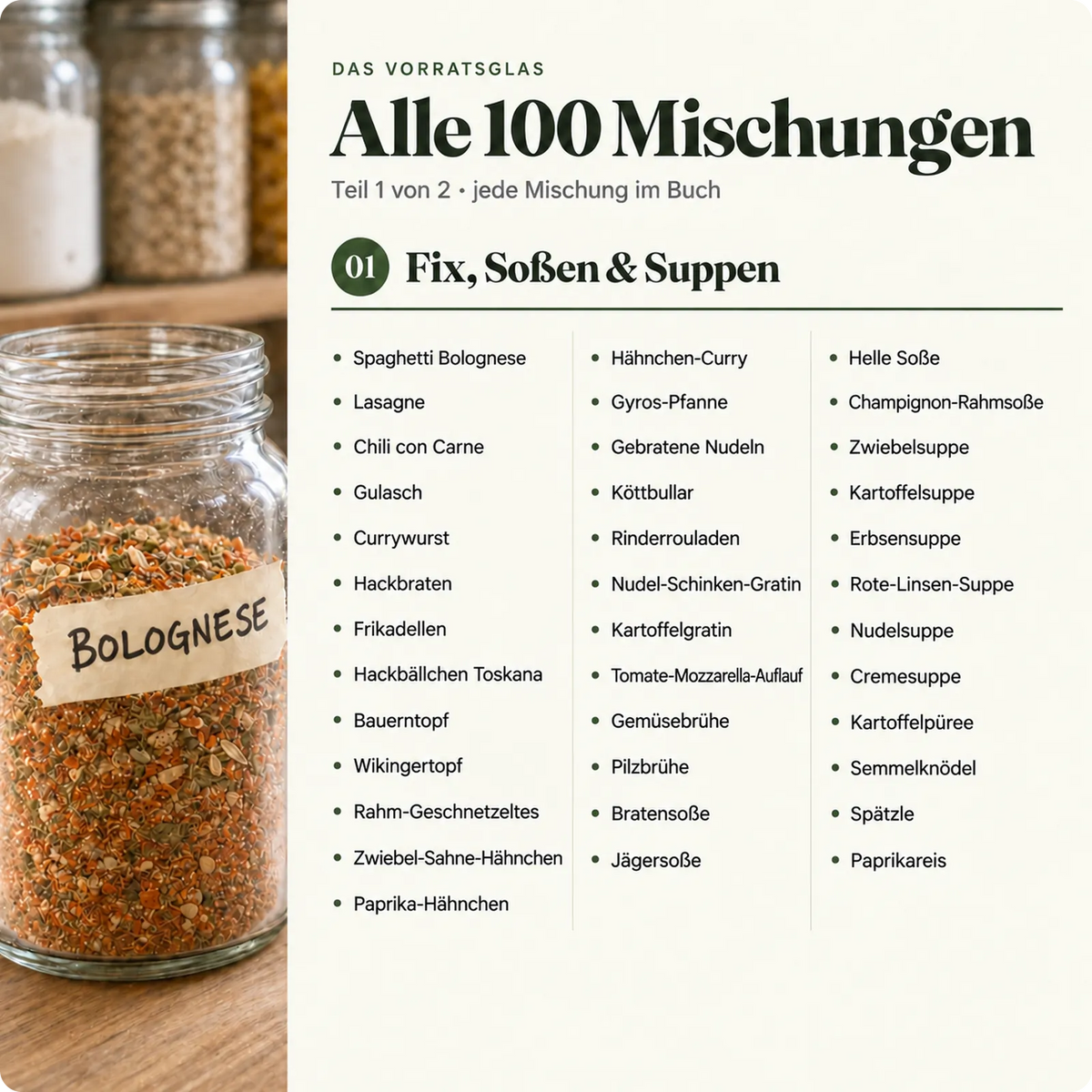 Das Vorratsglas – 100 Mischungen zum Selbermachen